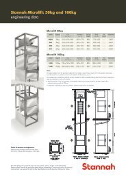Microlift 50 & 100kg Engineering Datasheet 302k - Stannah