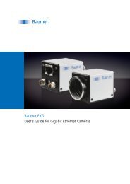 Baumer EXG User's Guide for Gigabit Ethernet Cameras