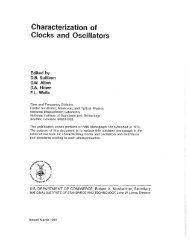 NIST Technical Note 1337: Characterization of Clocks and Oscillators