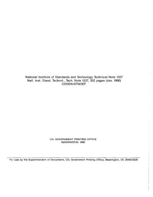 NIST Technical Note 1337: Characterization of Clocks and Oscillators