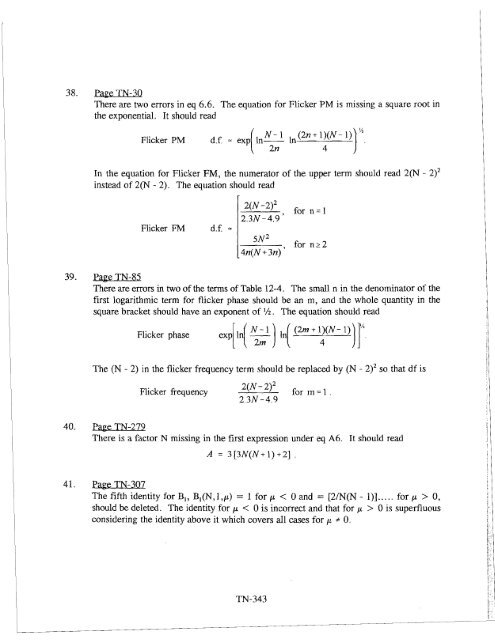 NIST Technical Note 1337: Characterization of Clocks and Oscillators