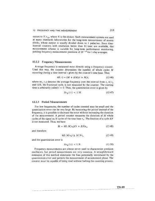 NIST Technical Note 1337: Characterization of Clocks and Oscillators