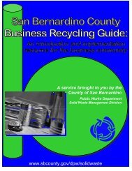 San Bernardino County Business Recycling Guide