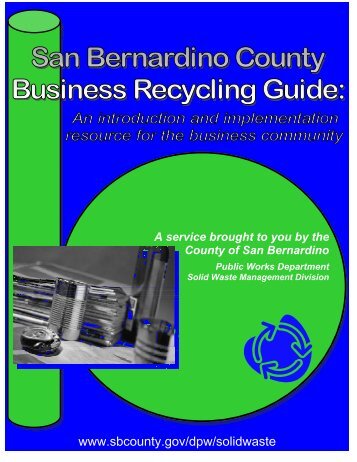 San Bernardino County Business Recycling Guide