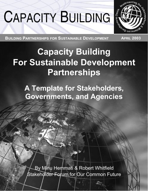 Capacity Building for Partnerships - Earth Summit 2002