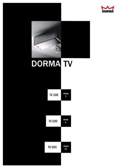 TV 100, TV 200, TV 500 - dortechnik.cz