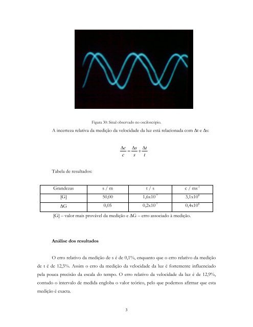 DeterminaÃ§Ã£o da velocidade da luz