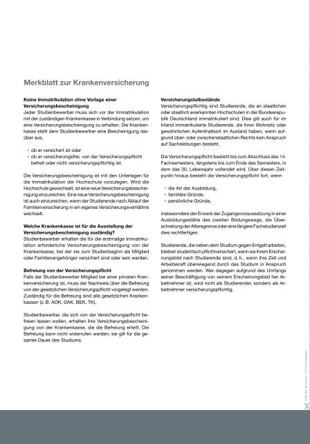 Bewerbungsbogen - Hochschule Fresenius