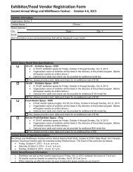 Exhibitor/Food Vendor Registration Form - Lake County