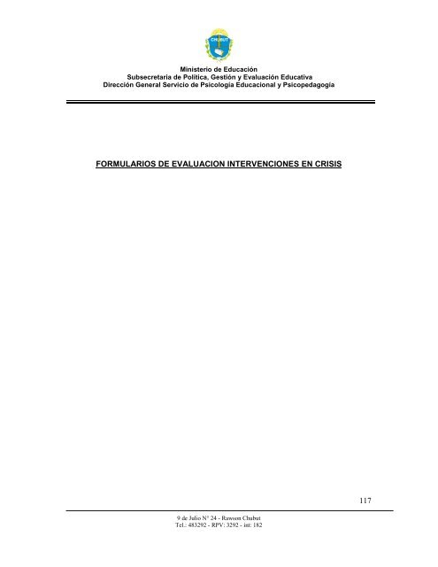 informe final 2010 vf - Ministerio de EducaciÃ³n de la Provincia del ...