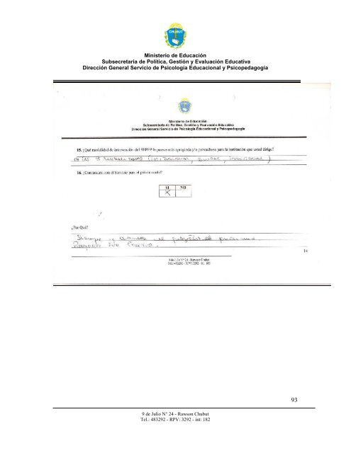 informe final 2010 vf - Ministerio de EducaciÃ³n de la Provincia del ...