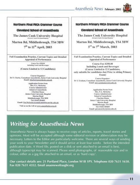 Anaesthesia News - aagbi