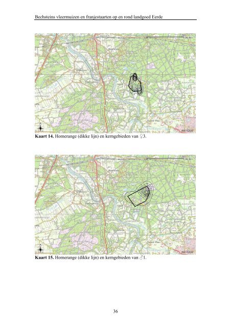 De Bechsteins vleermuis en de franjestaart op en rond het landgoed ...