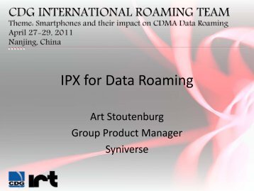 IPX for Data Roaming - Syniverse Technologies