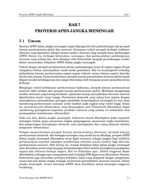 Nota Keuangan dan RAPBN 2013 - Direktorat Jenderal Anggaran ...