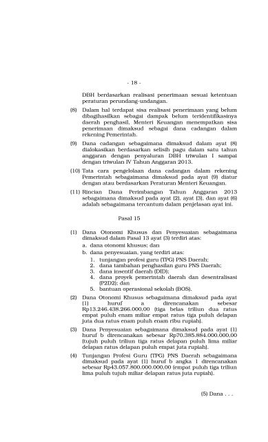 Nota Keuangan dan RAPBN 2013 - Direktorat Jenderal Anggaran ...