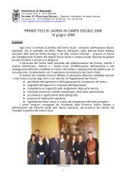 Scarica l'intero articolo .pdf 102K - Provincia di Bergamo