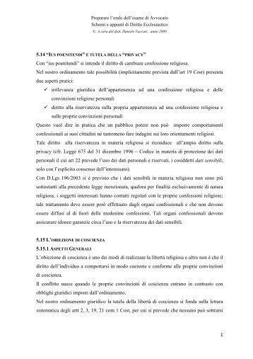 Diritto Ecclesiastico - Dott. Vaccari.pdf - LaPrevidenza.it