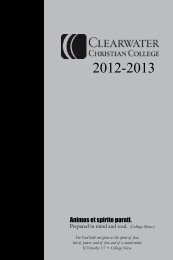 2012-2013 Catalog - Clearwater Christian College
