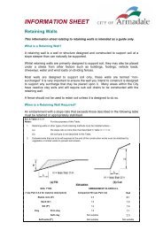 Retaining Wall Information Sheet (PDF 110 KB) - City of Armadale