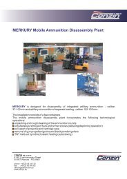 366. MERKURY Mobile Ammunition Disassembly Plant - Cenzin