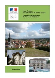 Note d'enjeux sur le territoire de ChÃ¢tel-Guyon - PrÃ©fecture du Puy ...