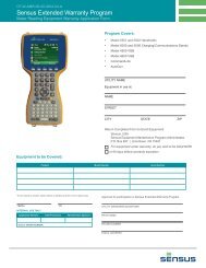 Extended Warranty Program (CF-W-AMR-00-0612-04-A) - Sensus