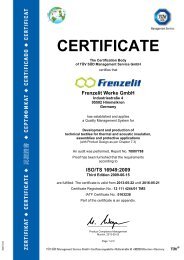 ISO/TS 16949 - Frenzelit
