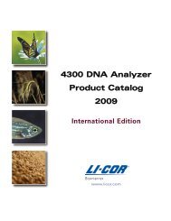 4300 DNA Analyzer Product Catalog 2009