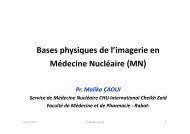 Bases physiques de l'imagerie en Médecine Nucléaire (MN)