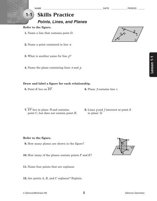 Geometry Skills Practice