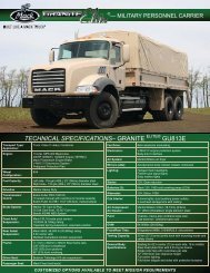 Granite Personnel Carrier GU813E tan - Mack Defense