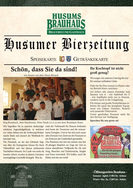 Husumer Bierzeitung - Husums Brauhaus