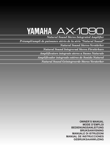 1AX-1090 Eng (7/3/96) - Yamaha