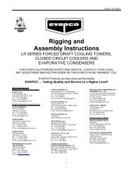 Maintenance Instructions - EVAPCO Europe NV