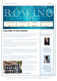 Rowing Welcome MST@ AUG 1 2012 - Kinross Wolaroi School