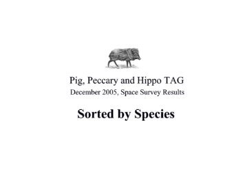 Final Species Reports.pdf - Peoria Zoo