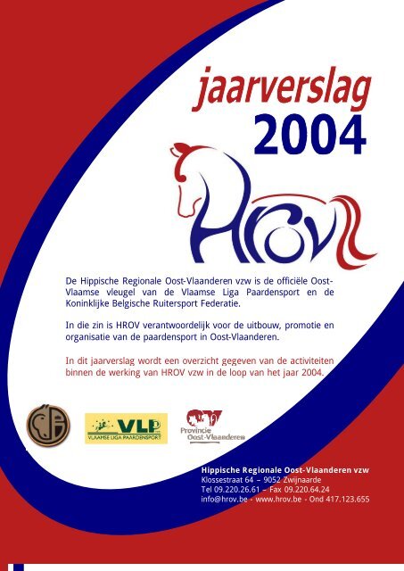 Jaarverslag werking 2004 - HROV