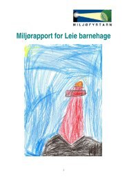 Miljørapport for Leie barnehage - Fredrikstad kommune