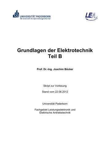 ts - Fachgebiet Leistungselektronik und Elektrische Antriebstechnik