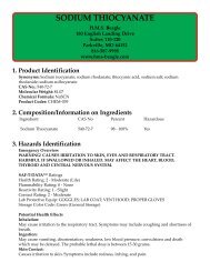 SODIUM THIOCYANATE - HMS Beagle