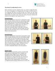 Upper Extremity Strengthening Exercises