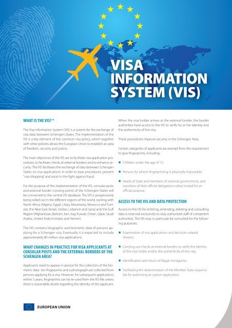 VISA INFORMATION SYSTEM &#40;VIS&#41;