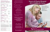 Sisters of Charity Hospital 2011 Childbirth Classes - Catholic Health ...