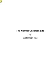 The Normal Christian Life - ThreeMacs.org