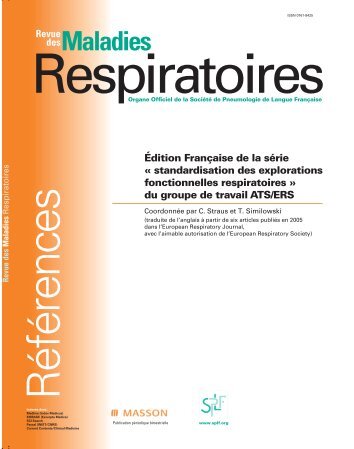 Explorations fonctionnelles respiratoires - SPLF