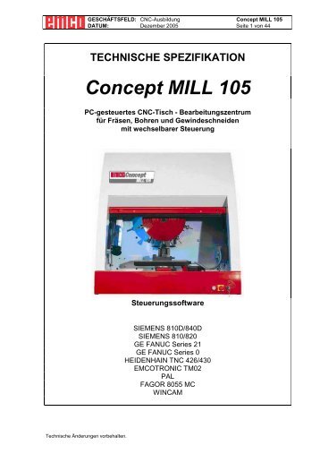 Concept MILL 105