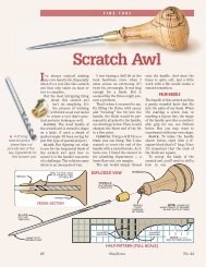 Scratch Awl - Woodsmith Woodworking Seminars