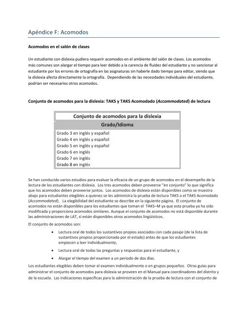 MANUAL SOBRE LA DISLEXIA - Region 17