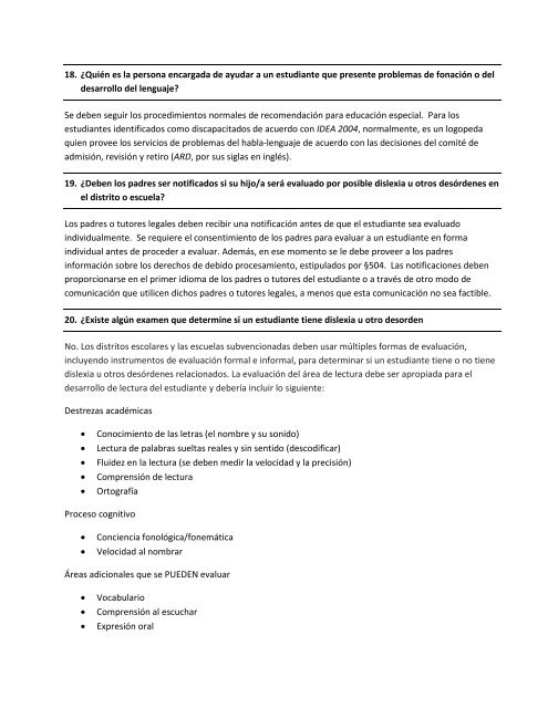 MANUAL SOBRE LA DISLEXIA - Region 17